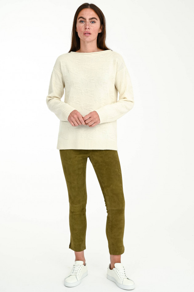 Etro Kaschmir-Mix-Pullover in Creme