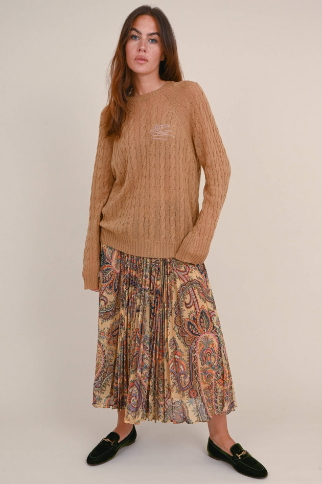Etro Cashmere Strickpullover in Camel