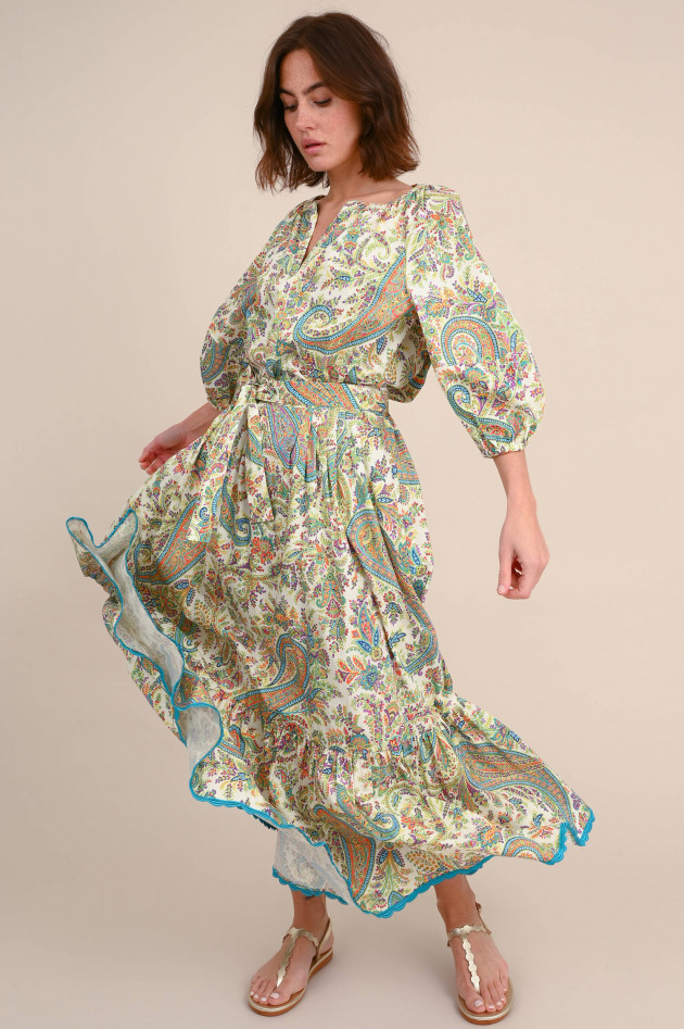 Etro Popeline-Rock in Paisly-Print Multicolour