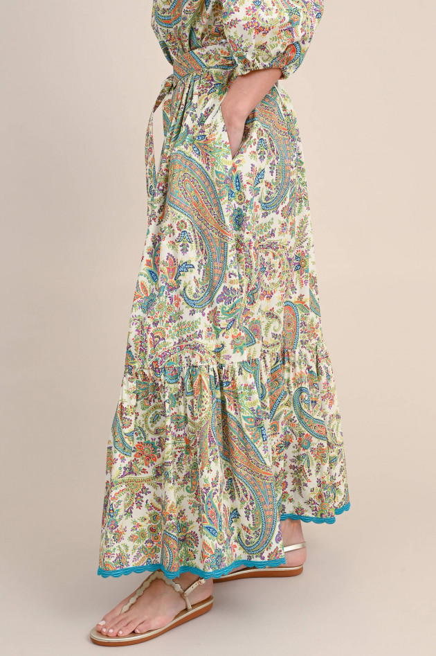 Etro Popeline-Rock in Paisly-Print Multicolour