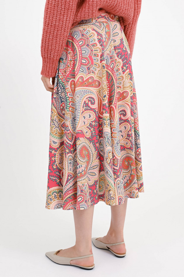 Etro Midirock mit Paisleymuster in Multicolor