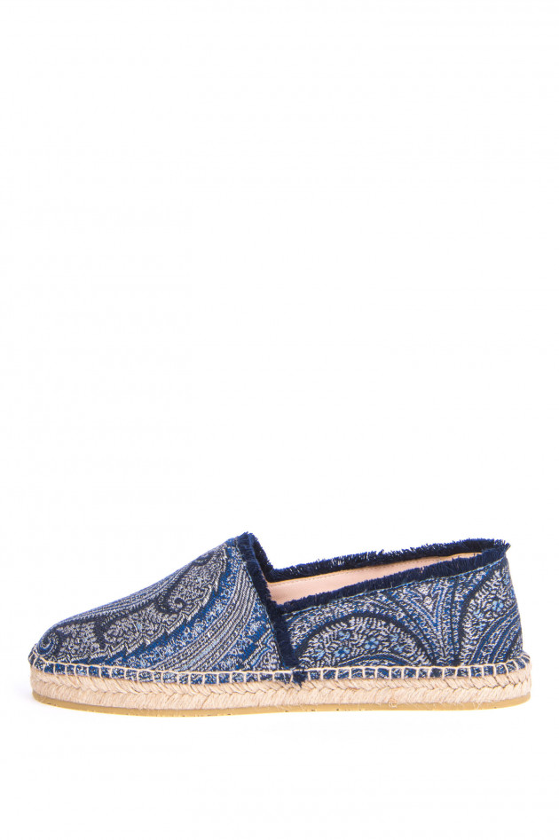 Etro Espadrillas mit Paisley-Print in Marine