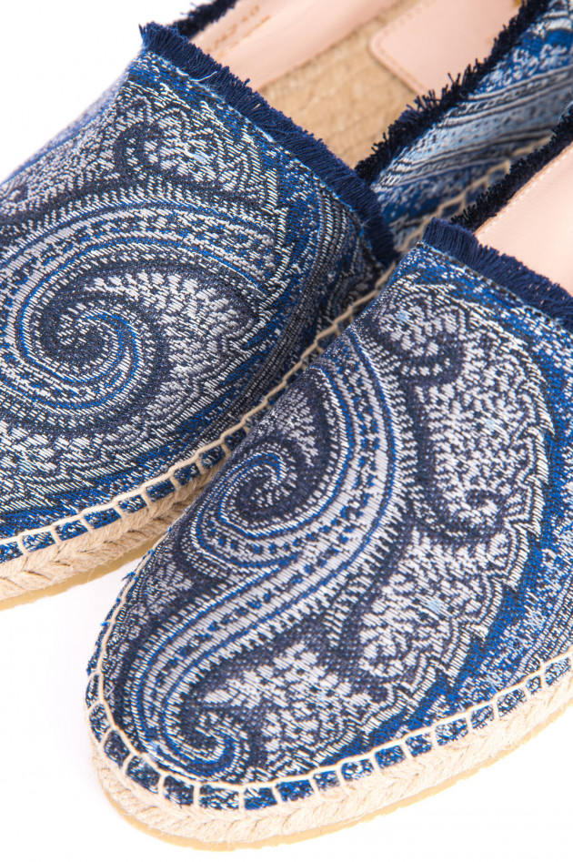 Etro Espadrillas mit Paisley-Print in Marine