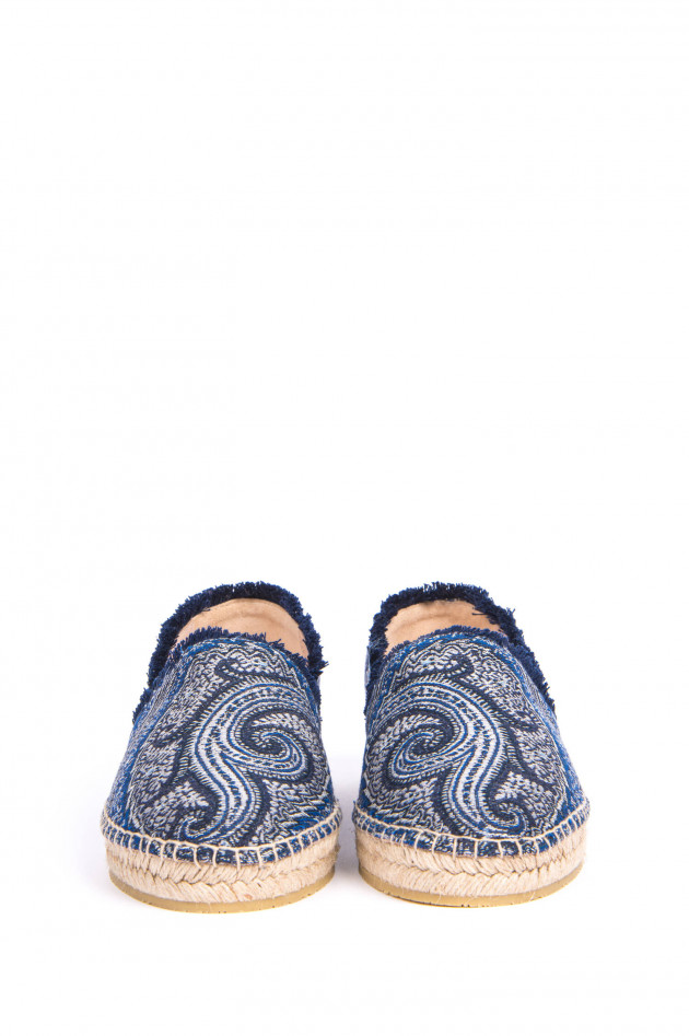 Etro Espadrillas mit Paisley-Print in Marine