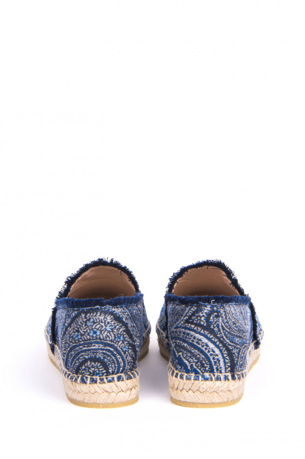 Etro Espadrillas mit Paisley-Print in Marine