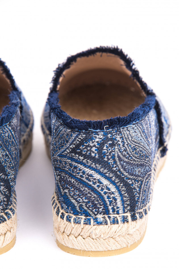 Etro Espadrillas mit Paisley-Print in Marine