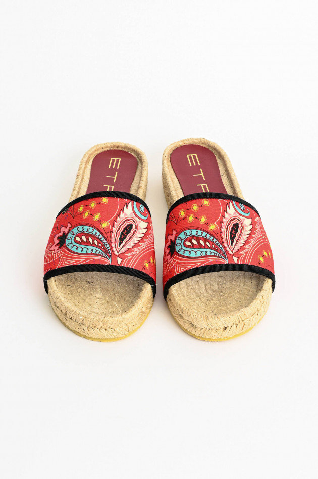 Etro Bast Sandale in Rot