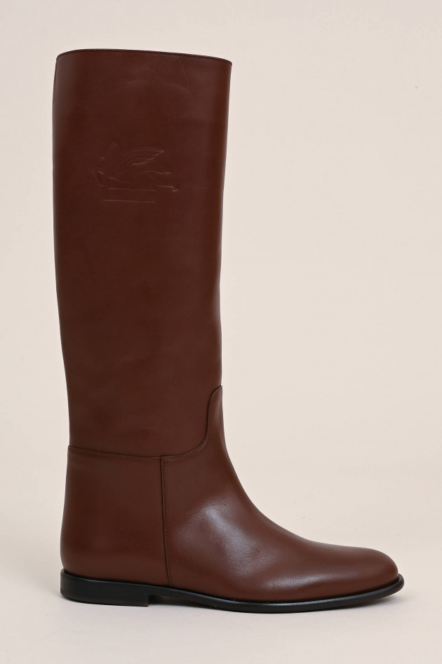 Etro Stiefel aus Kalbsleder in Braun