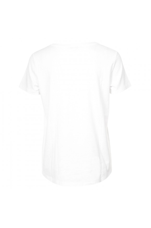Etro T-Shirt in Weiß/Orange gemustert