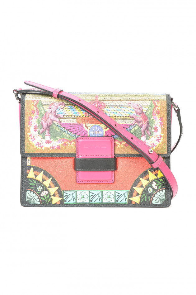 Etro Ledertasche bunt bedruckt