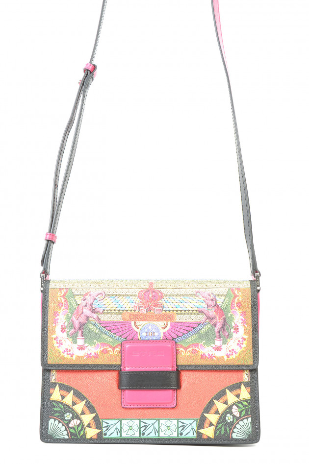 Etro Ledertasche bunt bedruckt