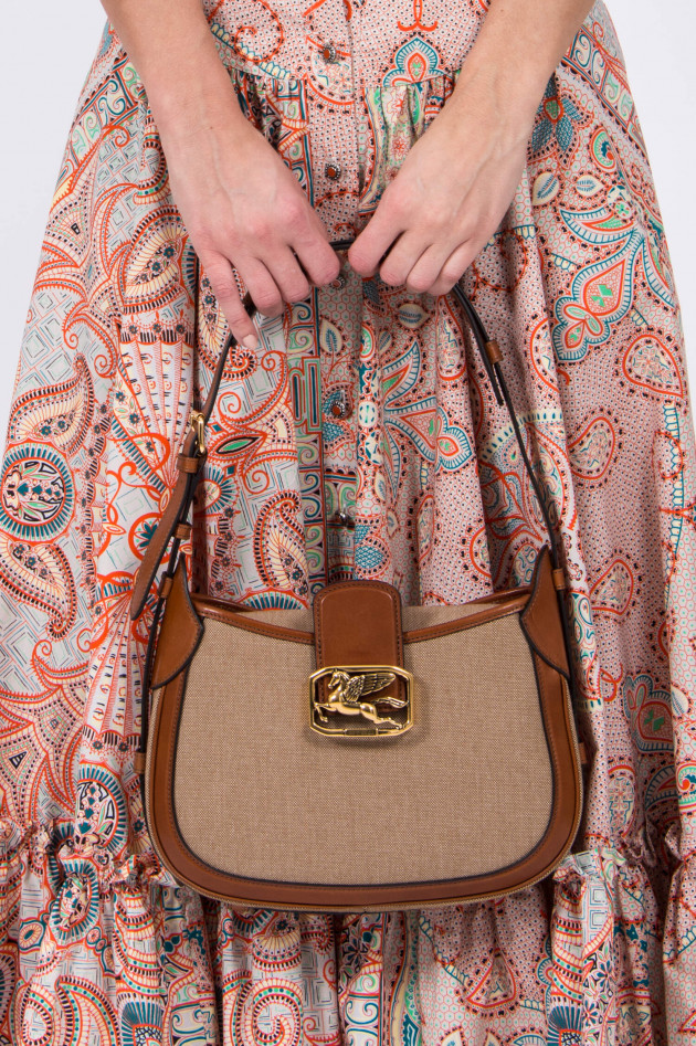 Etro Pegaso Tasche in Camel/Beige