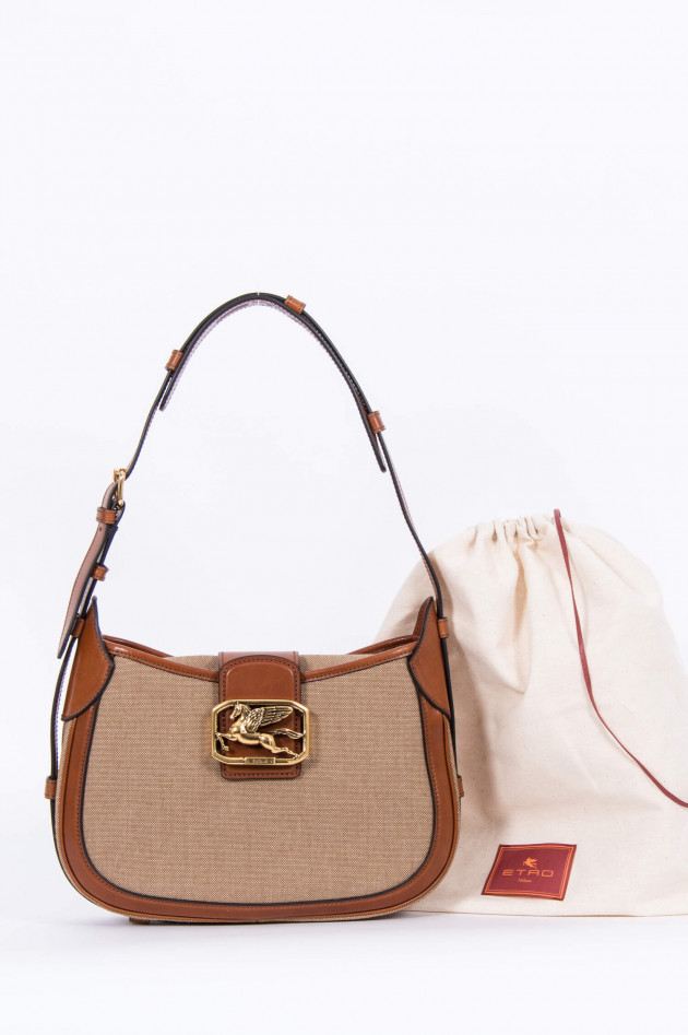 Etro Pegaso Tasche in Camel/Beige