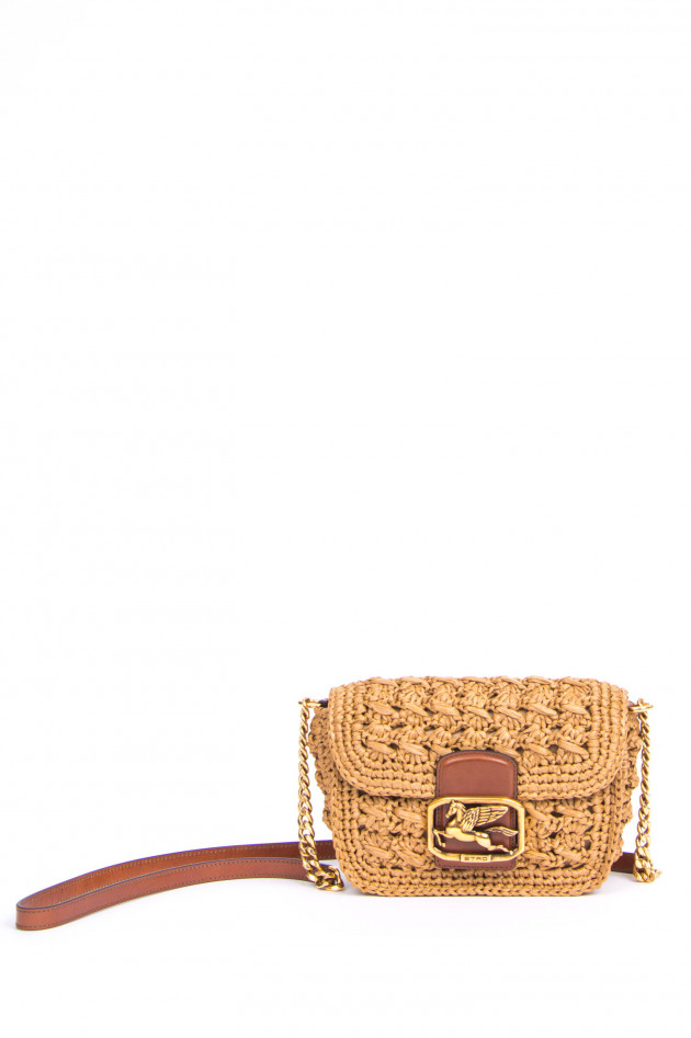 Etro Cross-Body-Bag aus Bast in Braun