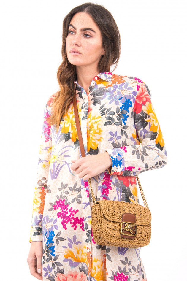Etro Cross-Body-Bag aus Bast in Braun