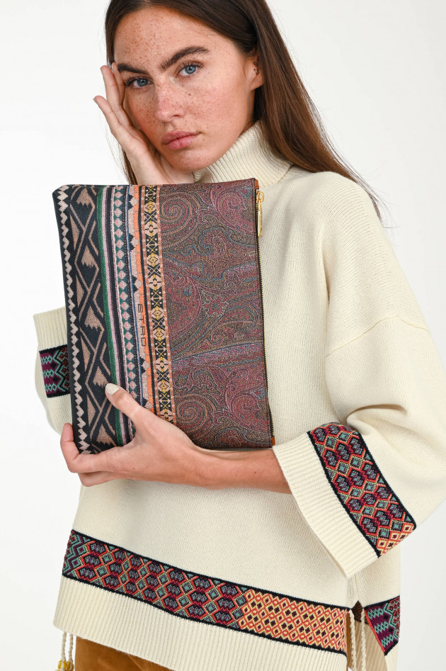 Etro Clutch im Ethno Design in Multicolor