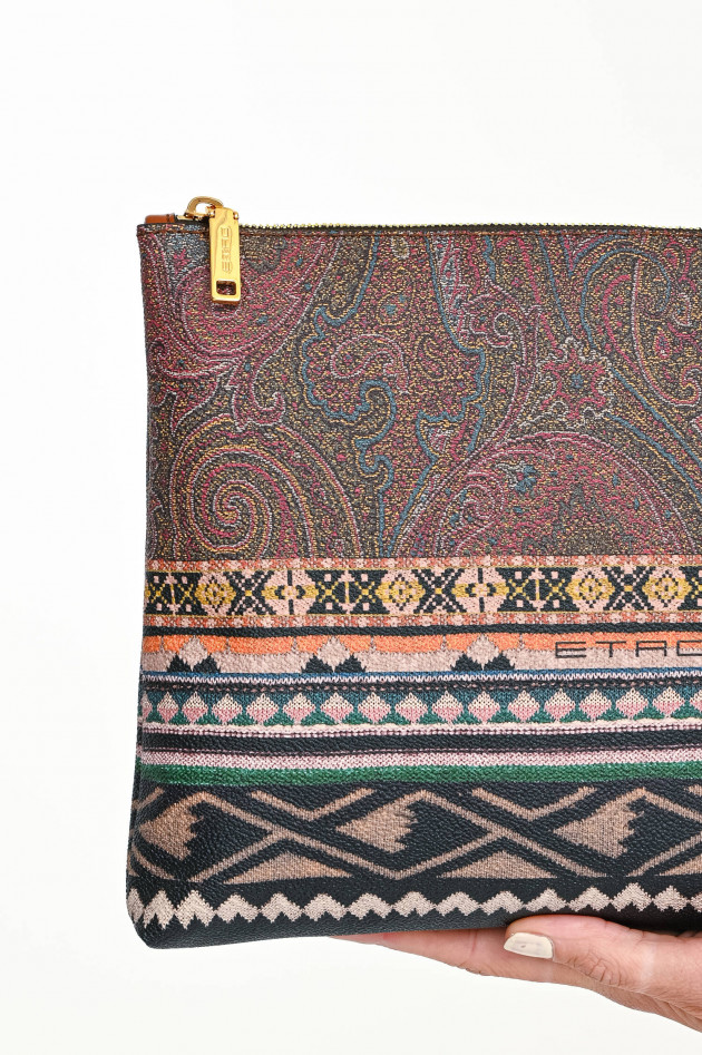 Etro Clutch im Ethno Design in Multicolor