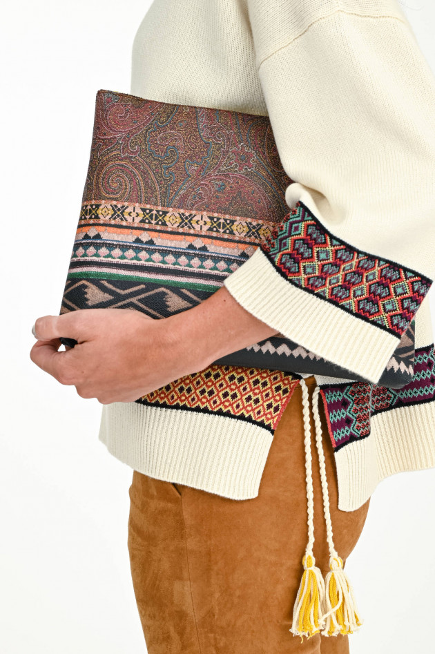 Etro Clutch im Ethno Design in Multicolor