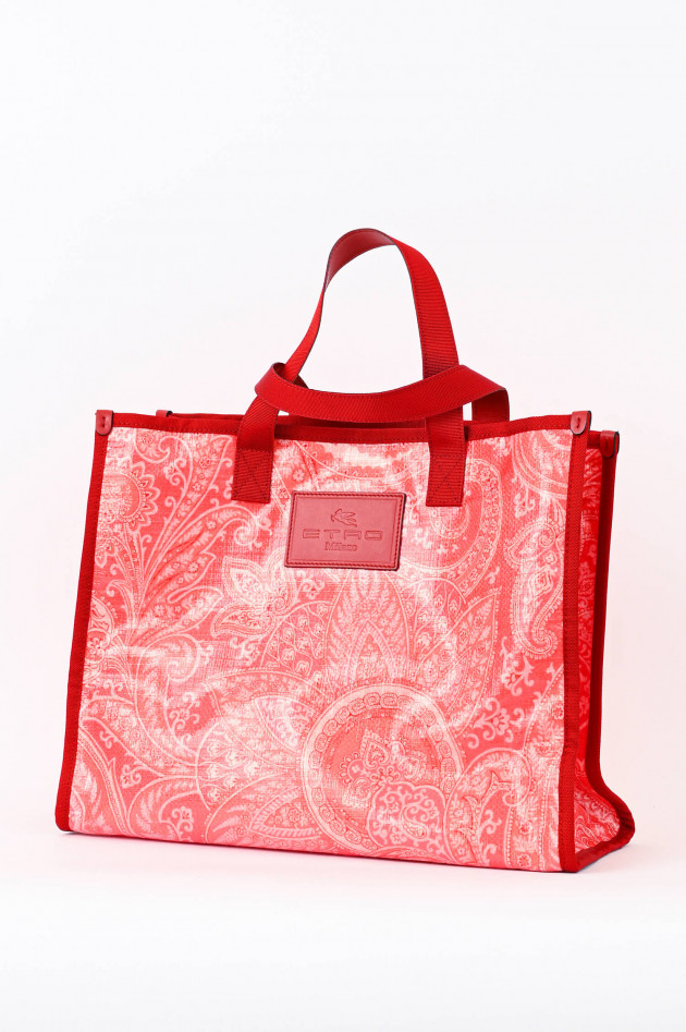 Etro Shopper mit Paisleymusterung in Rot