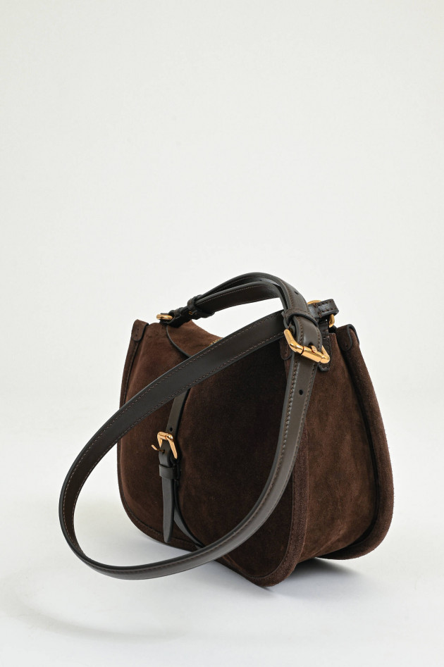 Etro Umhänge/Schultertasche aus Wildleder in Braun