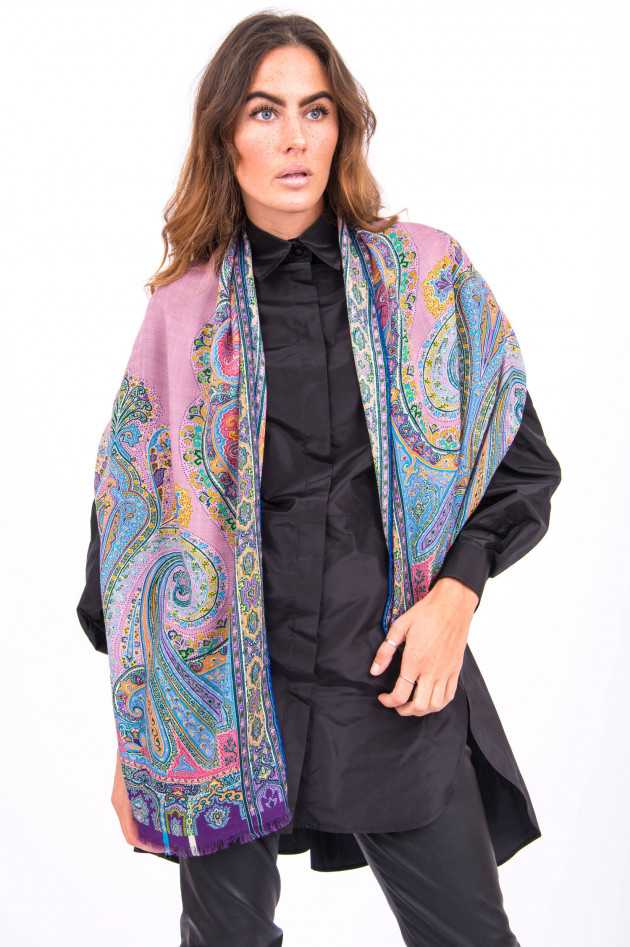 Etro Hochwertiger Schal aus Wolle in Paisley-Muster