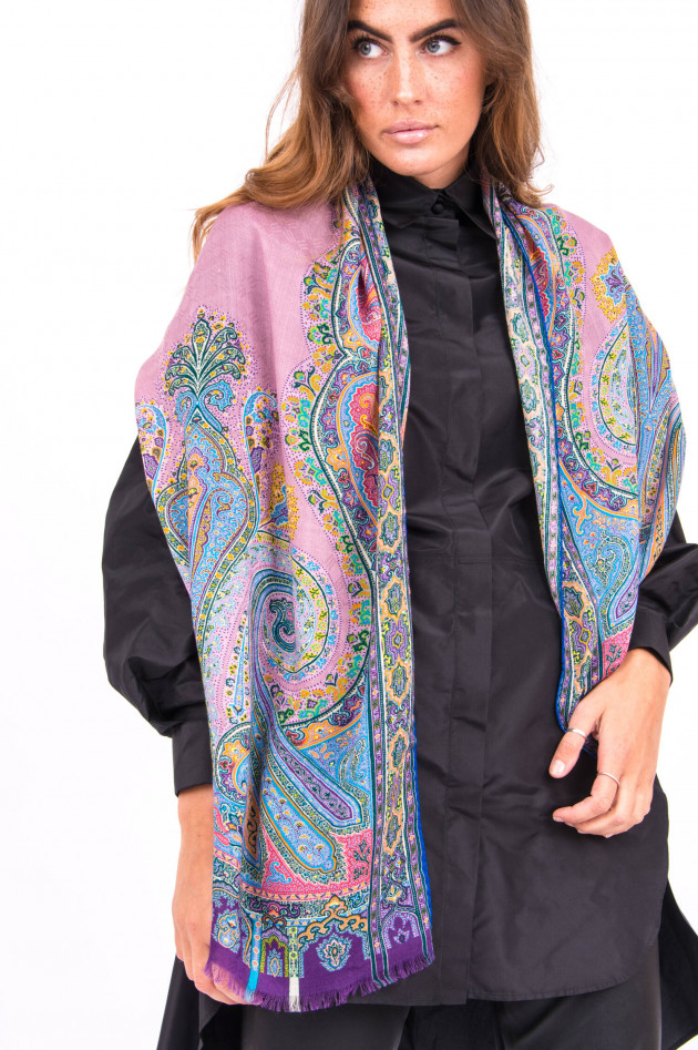 Etro Hochwertiger Schal aus Wolle in Paisley-Muster