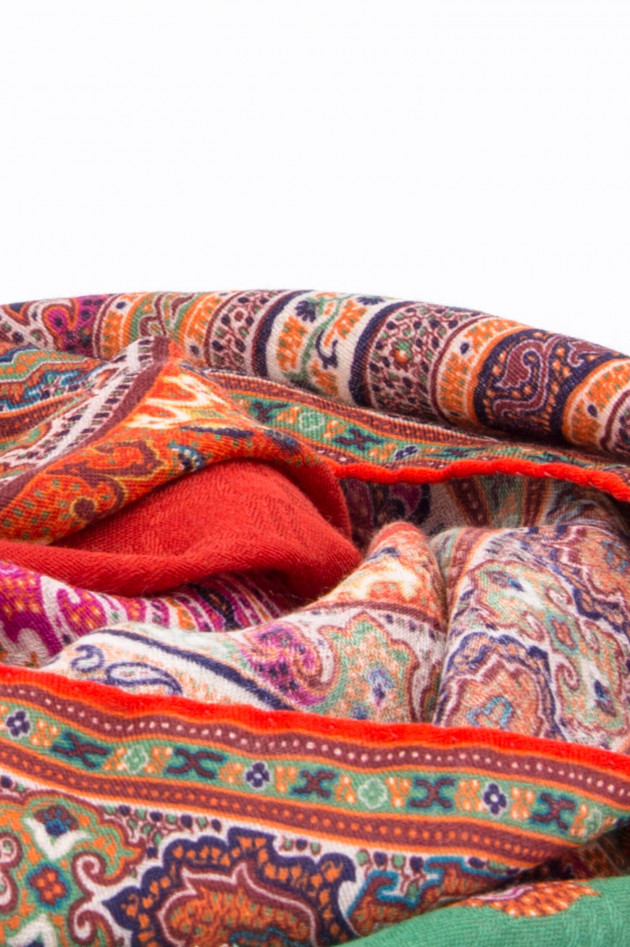 Etro Woll-Schal im Paisley-Design in Multicolor