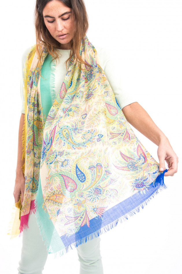 Etro Kaschmir-Schal mit Paisley-Musterung in Multicolor