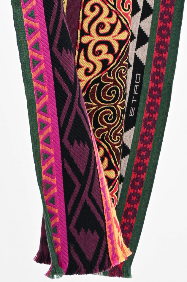 Etro Jacquard-Schal im Ethno-Style in Multicolor