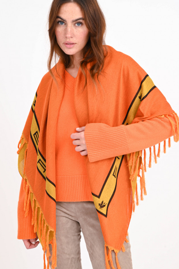 Etro Tuch aus Viskose-Seiden-Mix in Orange