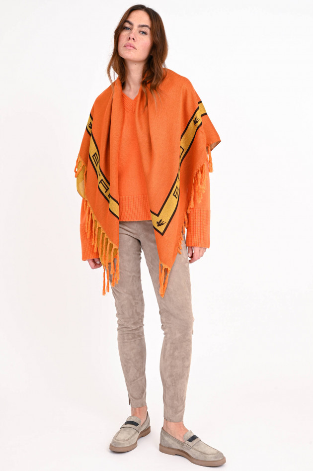 Etro Tuch aus Viskose-Seiden-Mix in Orange