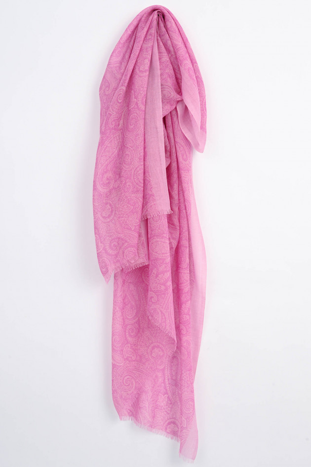 Etro Cashmere Tuch AGRA in Rosa gemustert