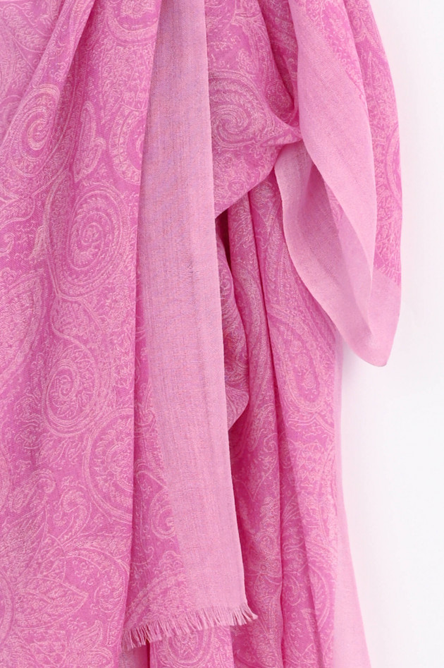 Etro Cashmere Tuch AGRA in Rosa gemustert