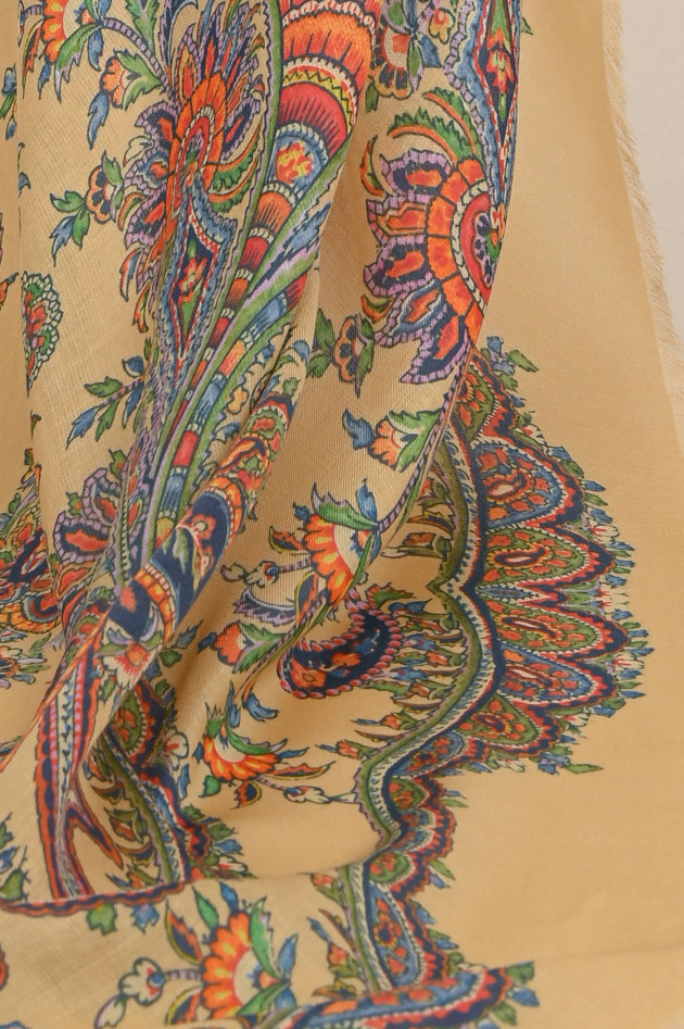 Etro Tuch mit Paisley Print in Beige