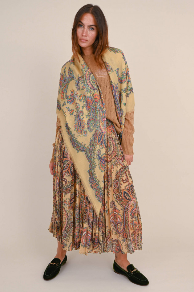 Etro Tuch mit Paisley Print in Beige
