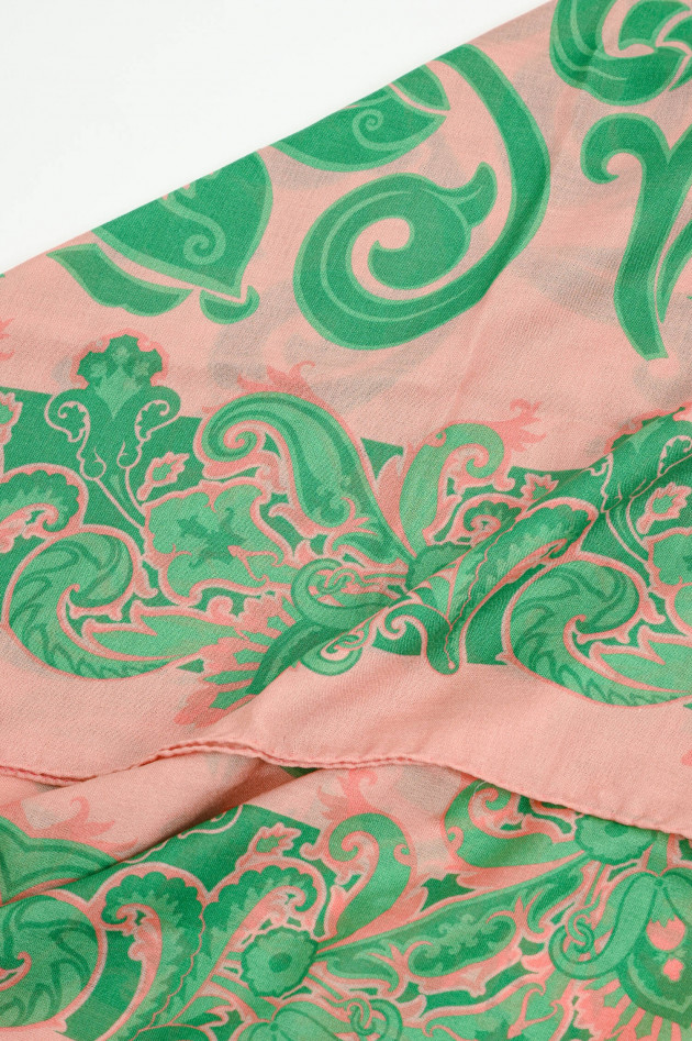 Etro Schal mit Boheme-Muster in Rosa/Grün