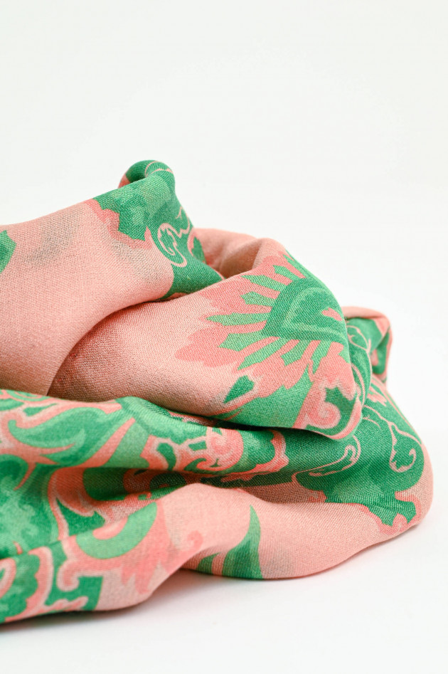 Etro Schal mit Boheme-Muster in Rosa/Grün