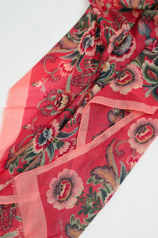 Etro Tuch mit Paisley-Print  in Rot/Peach/Multi