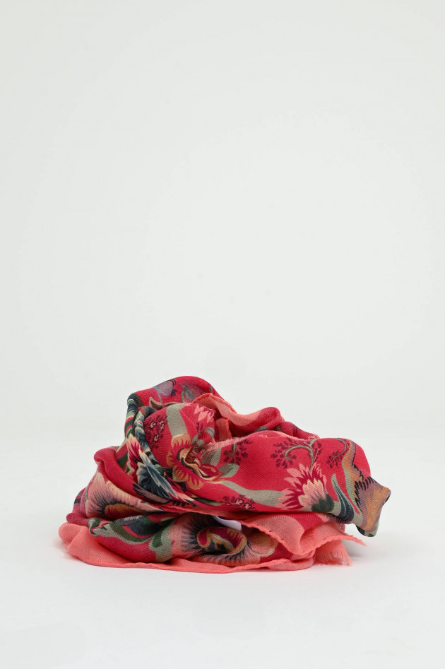 Etro Tuch mit Paisley-Print  in Rot/Peach/Multi