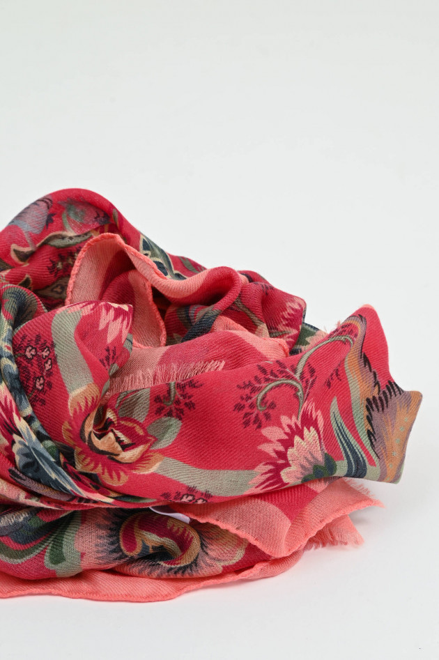Etro Tuch mit Paisley-Print  in Rot/Peach/Multi