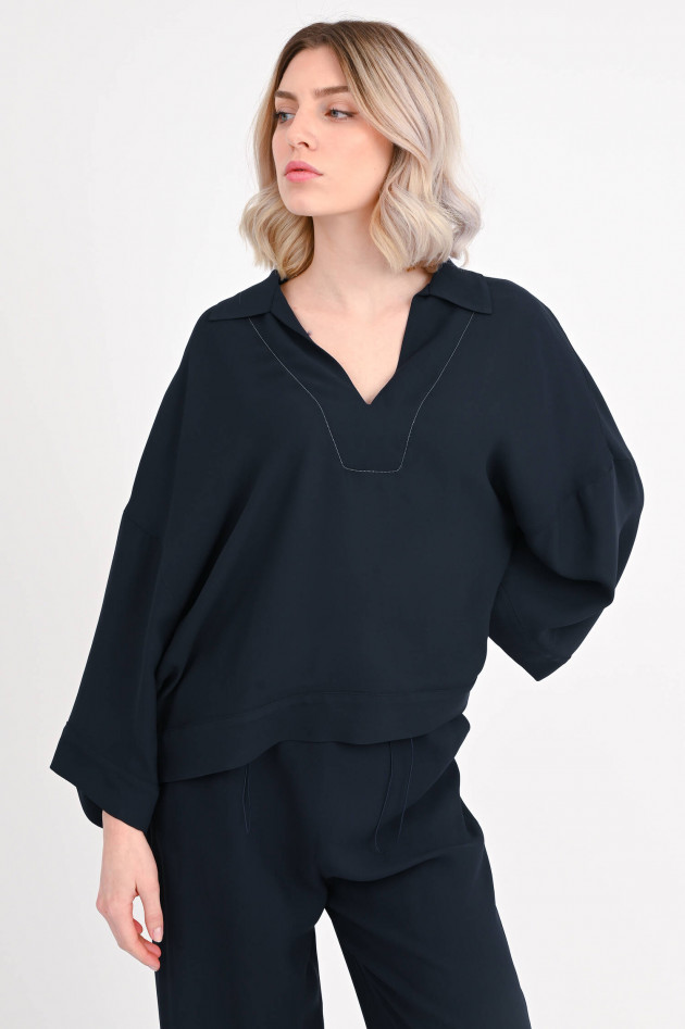 Fabiana Filippi Blusenshirt aus Viskose in Navy