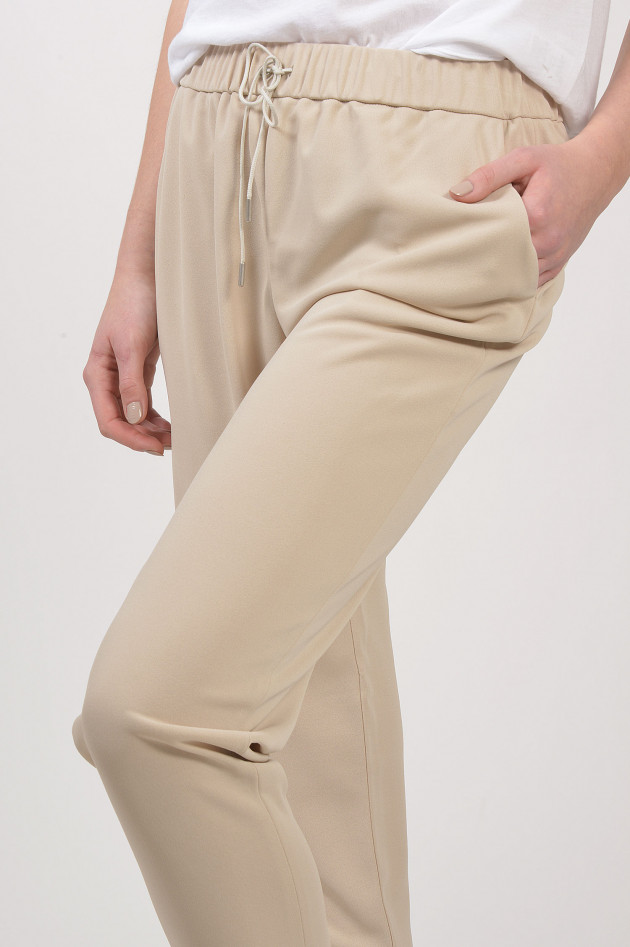 Fabiana Filippi Hose mit Tunnelzug in Beige