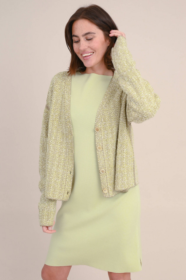 Fabiana Filippi Cardigan mit Lurexfäden in Gold