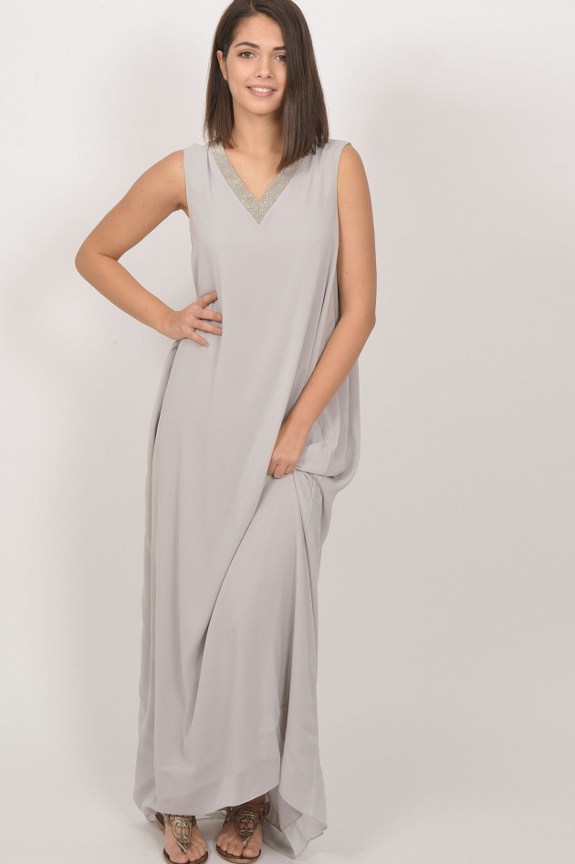 Fabiana Filippi Kleid mit V-Ausschnitt in Grau