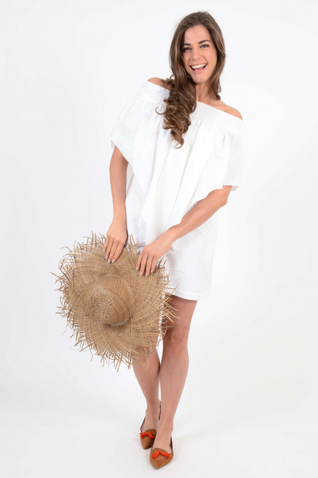 Fabiana Filippi Kleid mit Volants in Weiß