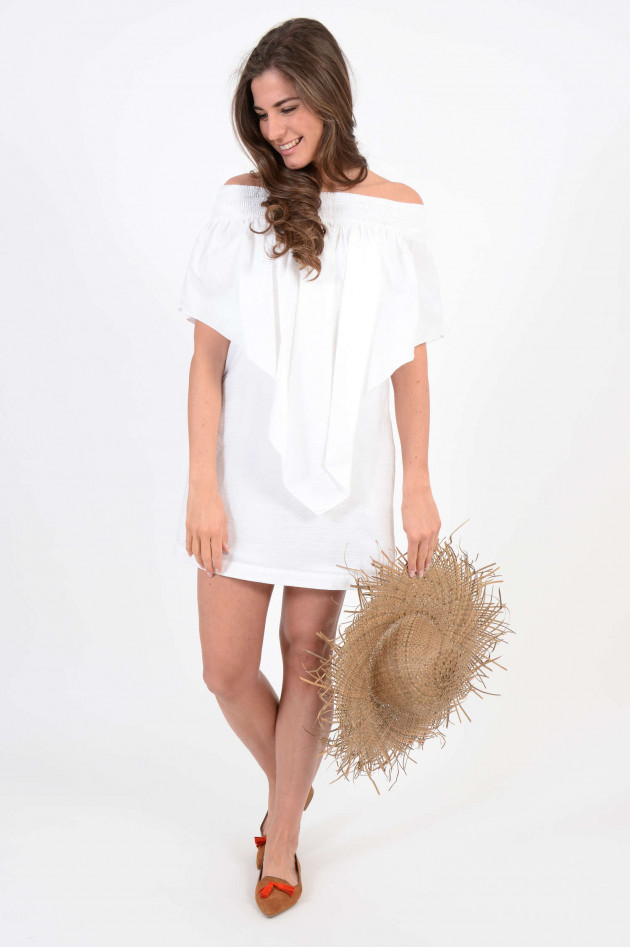 Fabiana Filippi Kleid mit Volants in Weiß