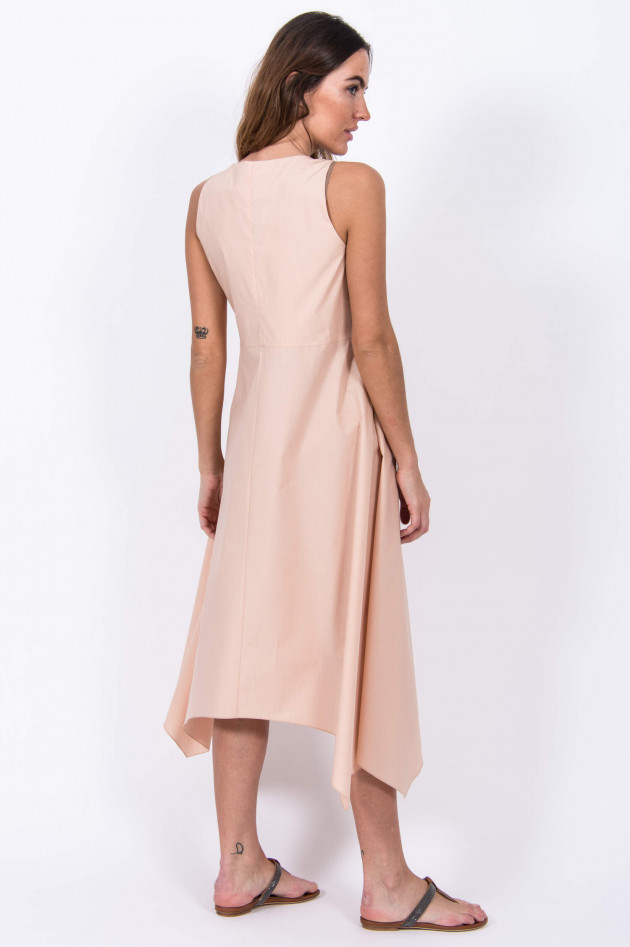 Fabiana Filippi Zweitliges Kleid mit Leinen-Oberteil in Rose/Camel