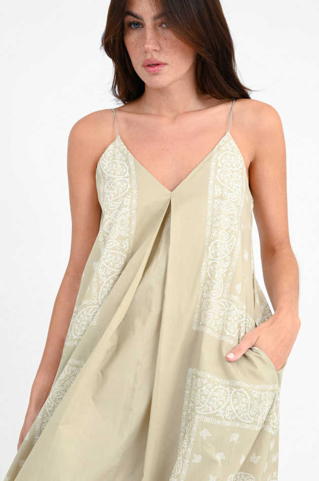 Fabiana Filippi Maxi Kleid mit Paisley-Print in Beige