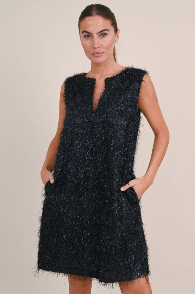 Fabiana Filippi Mini Kleid mit Lurex-Fäden in Schwarz