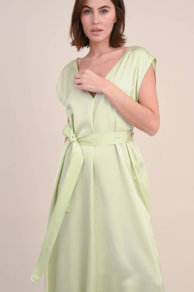 Fabiana Filippi Fließendes Midi-Kleid in Pastell-Lime